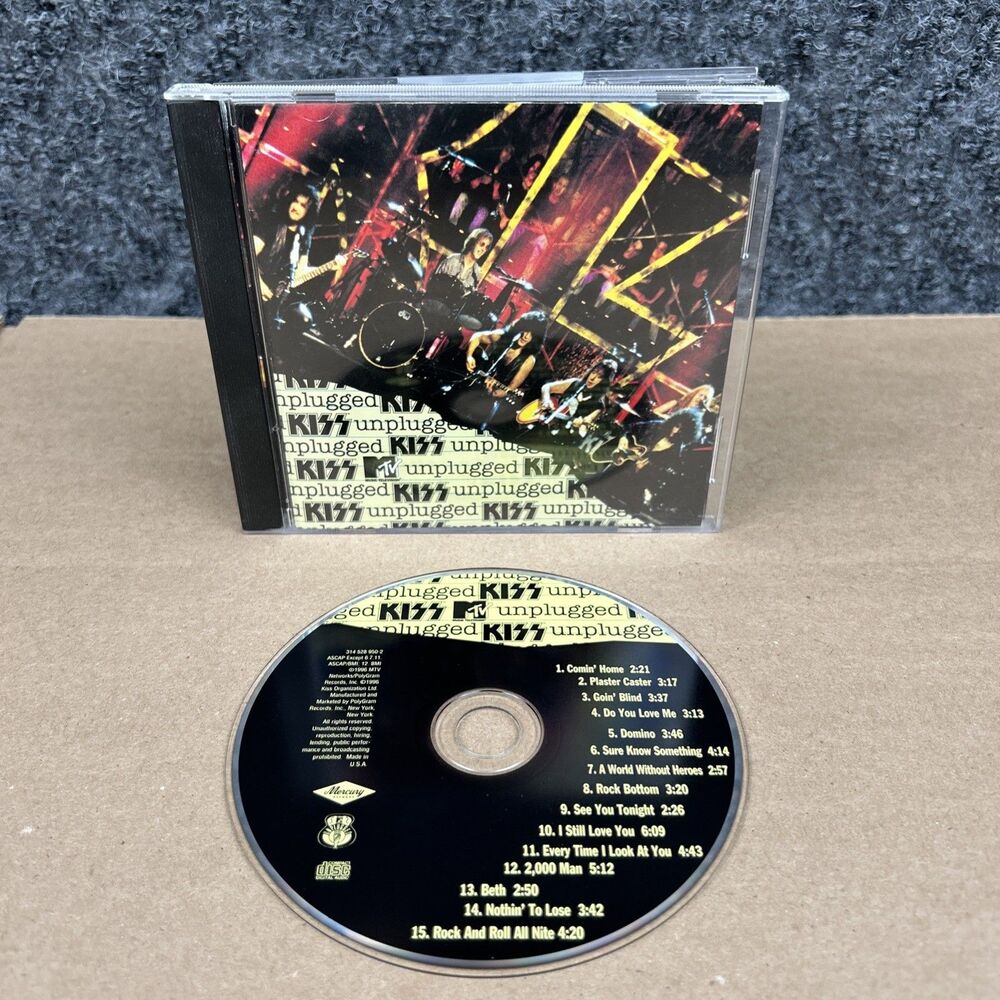 MTV Unplugged CD Kiss Hard Rock Mercury 314 528 950 2